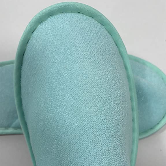 3-A&T-Hotel-Guest-Slippers-Closed-Toe-Terry-towel-material-4-pairs-Unisex-Spa-Home-Travel-29cm/11