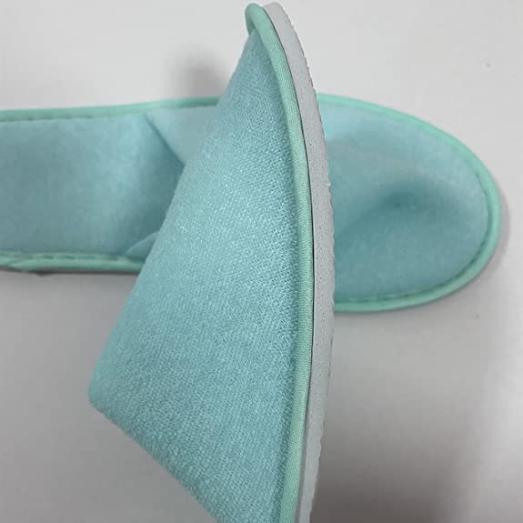 2-A&T-Hotel-Guest-Slippers-Closed-Toe-Terry-towel-material-4-pairs-Unisex-Spa-Home-Travel-29cm/11