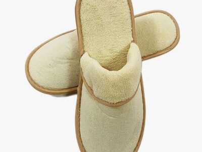 Hotel-Slippers-Beige-Size-4-7-Spa-B&B-Home-