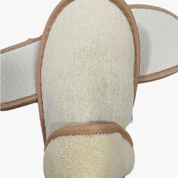 Hotel-Slippers-Beige-Size-4-7-Spa-B&B-Home-2