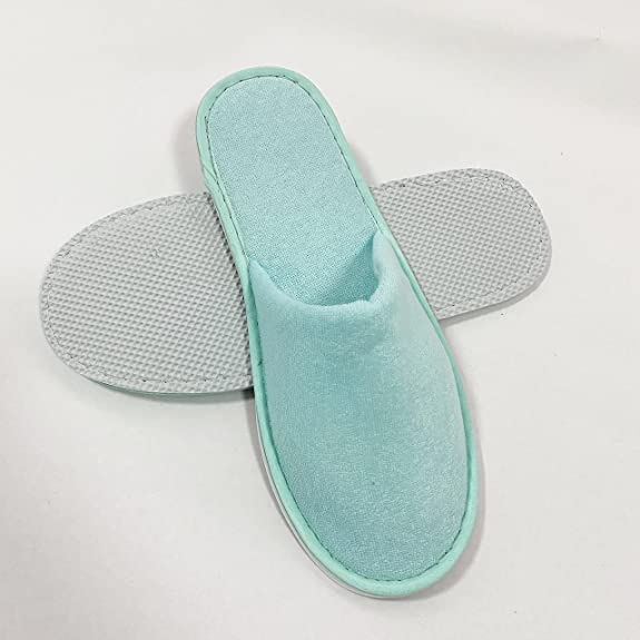 A&T-Hotel-Guest-Slippers-Closed-Toe-Terry-towel-material-4-pairs-Unisex-Spa-Home-Travel-29cm/11