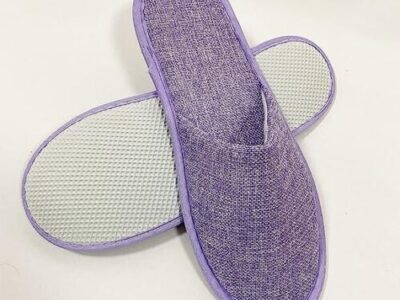 1-A&T-Hotel-Guest-Slippers-Closed-Toe-Terry-towel-material-4-pairs-Unisex-Spa-Home-Travel-29cm/11